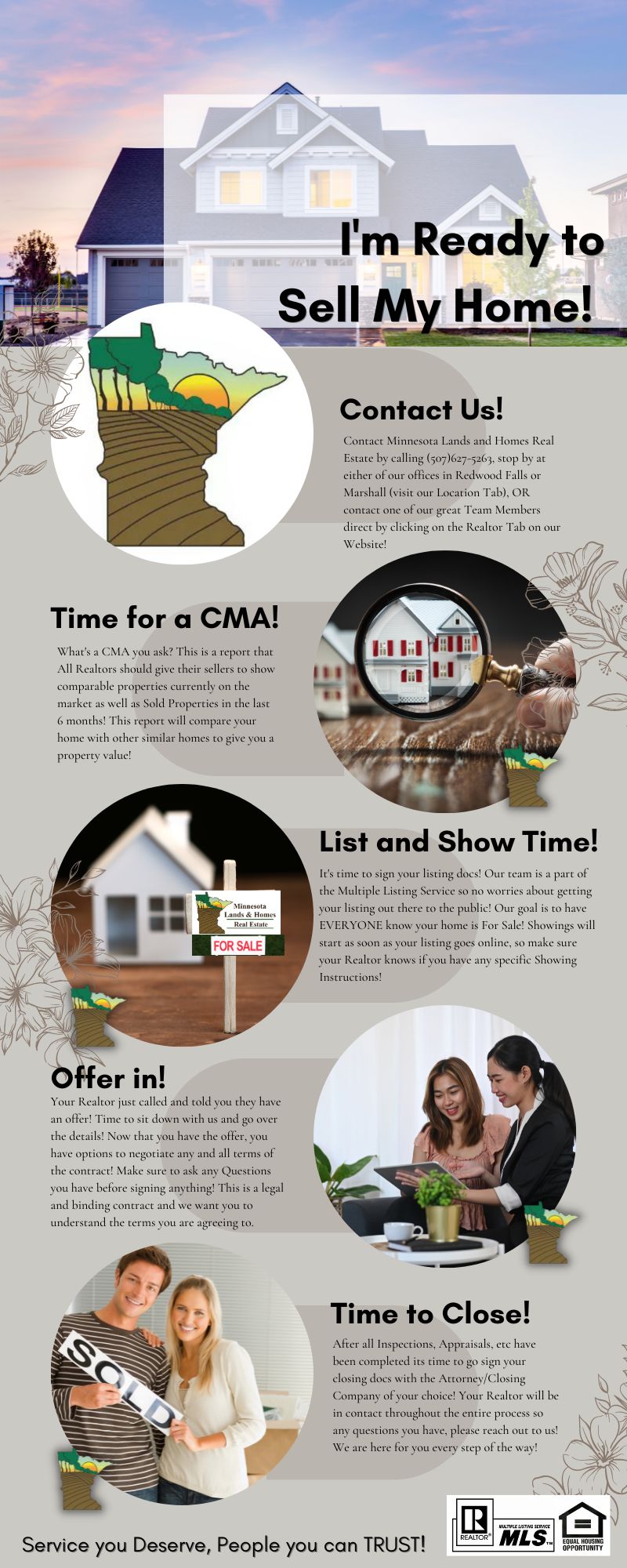 ready to sell home infographic